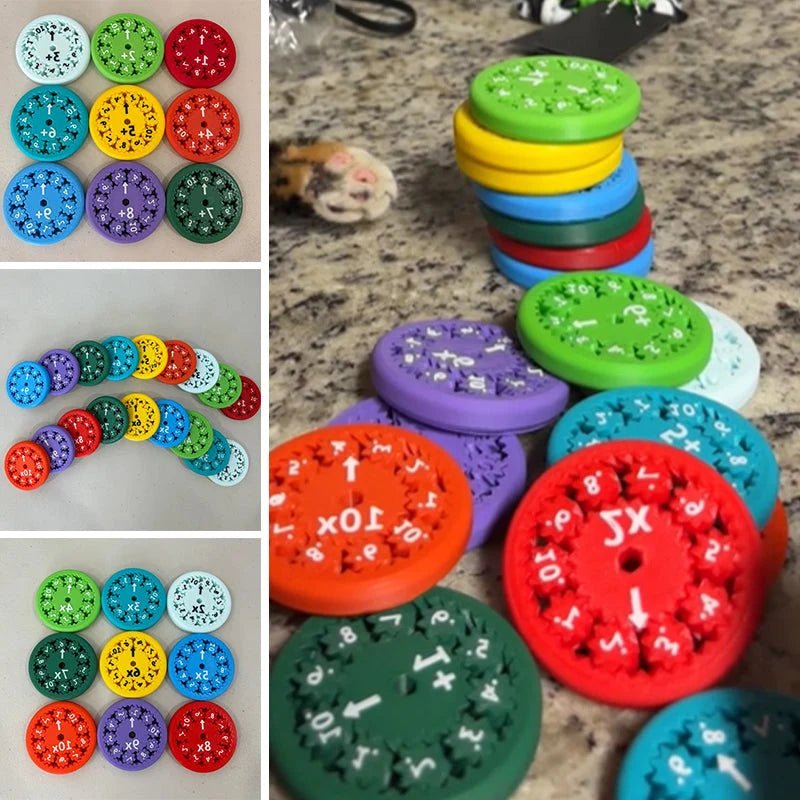 Math Facts Fidget Spinner Toy – Interactive Learning Tool for Multiplication, Division, Addition, Subtraction - We are MFEO