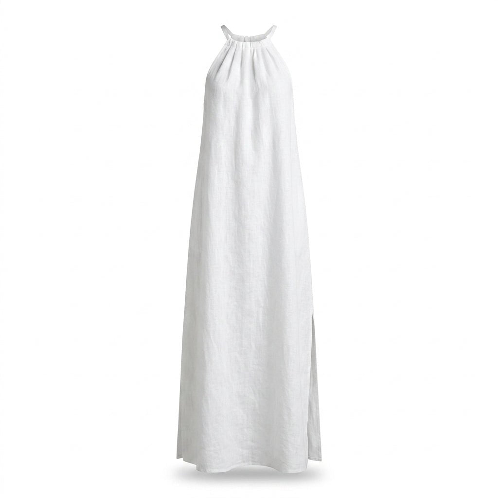 Maxi Dress for Summer – Halter Neck Casual Beachwear with Flowing Silhouette - We are MFEO