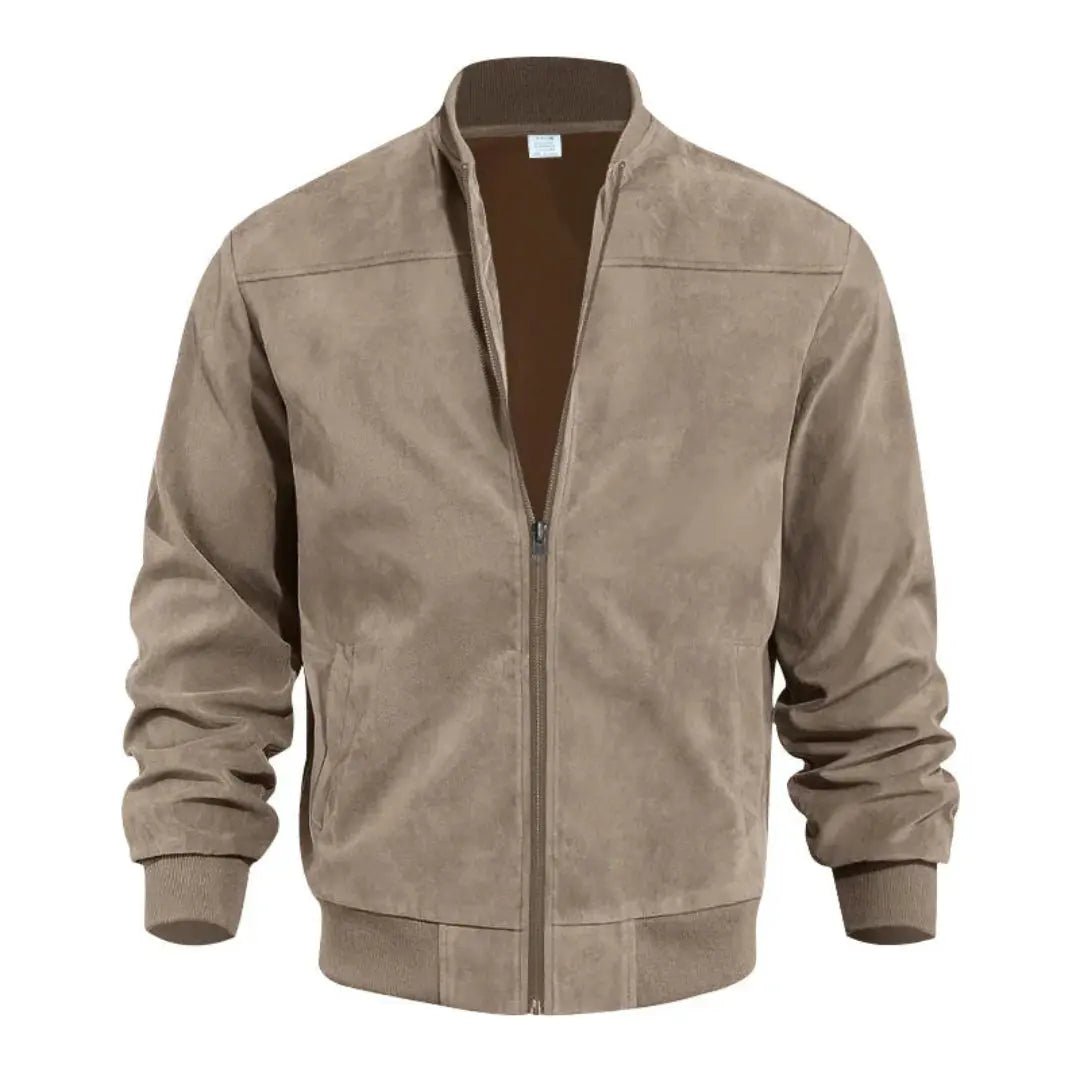 Men's Bomber Jacket – Slim Fit with Ribbed Collar and Zip Pockets - We are MFEO