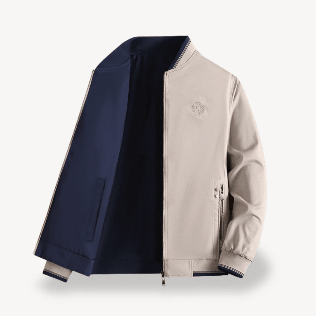 Men's Bomber Jacket with Stand Collar – Relaxed Fit - We are MFEO