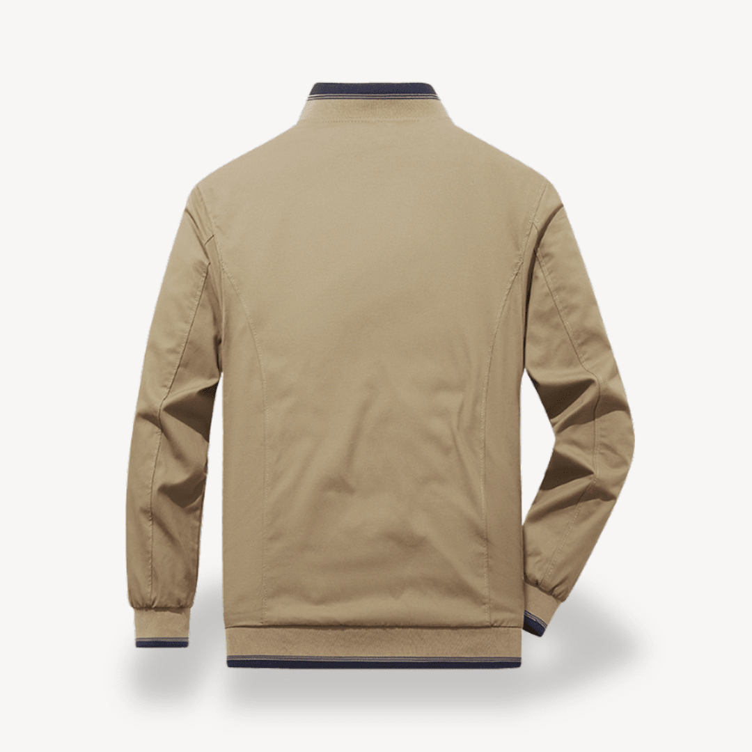 Men's Bomber Jacket with Stand Collar – Relaxed Fit - We are MFEO