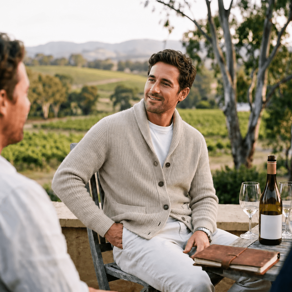 Men's Cardigan with Shawl Collar - We are MFEO