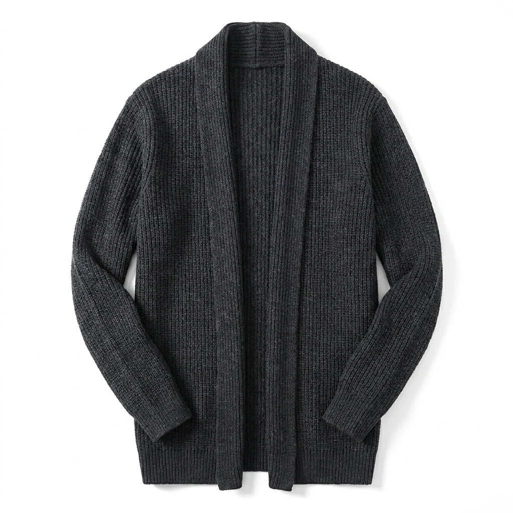 Men's Cardigan with Shawl Collar – Knit Layering Piece - We are MFEO