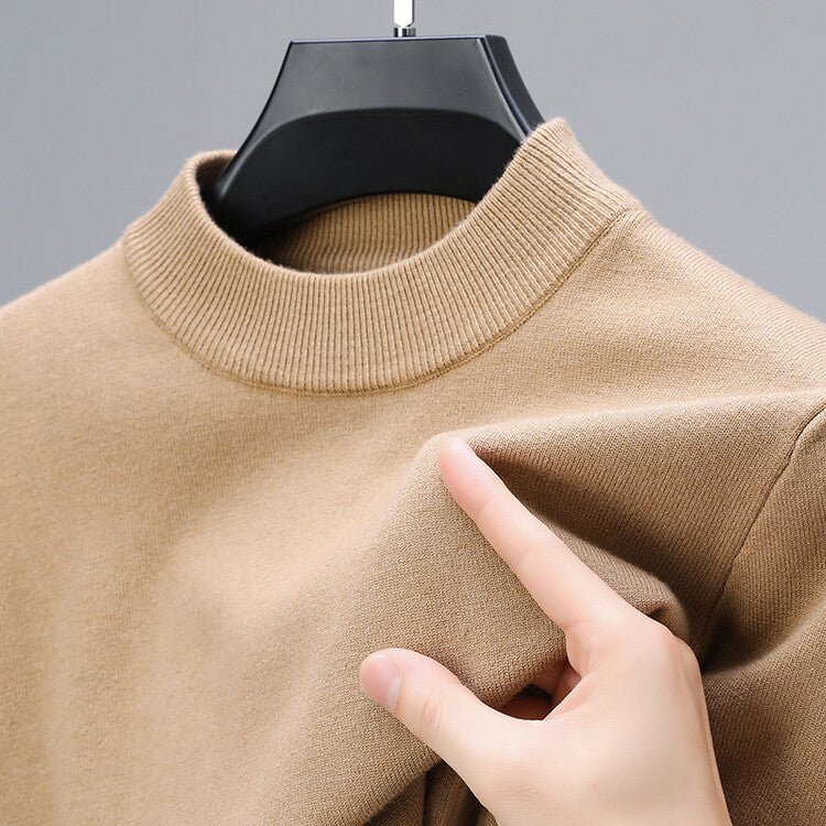 Men's Cashmere Sweater – Finely Knitted with Elegant Hem - We are MFEO