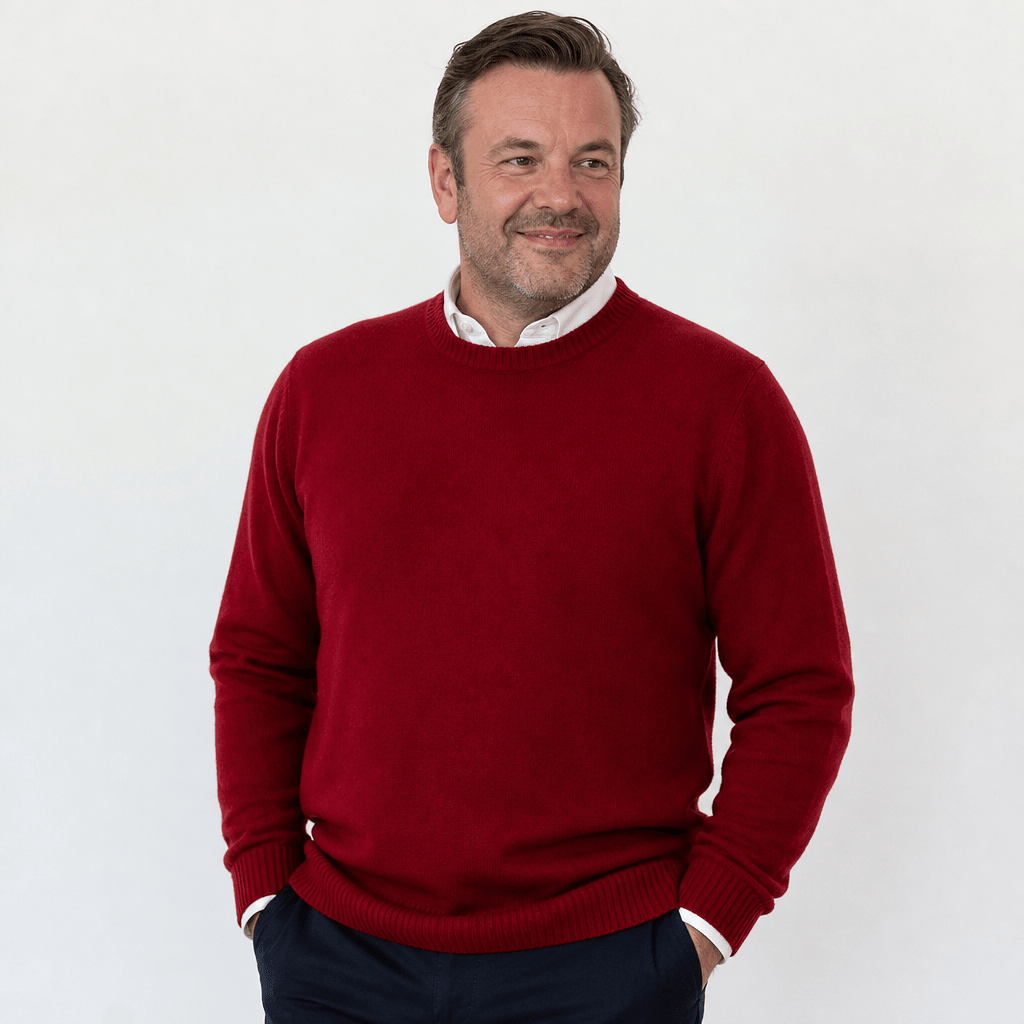 Men's Crew Neck Sweater – Classic Long Sleeve Knit, Flattering Fit - We are MFEO