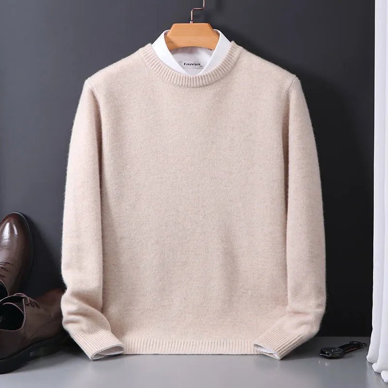 Men's Crew Neck Sweater – Classic Long Sleeve Knit, Flattering Fit - We are MFEO