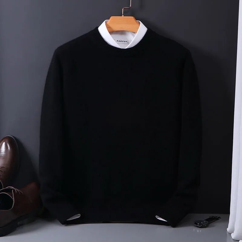 Men's Crew Neck Sweater – Classic Long Sleeve Knit, Flattering Fit - We are MFEO