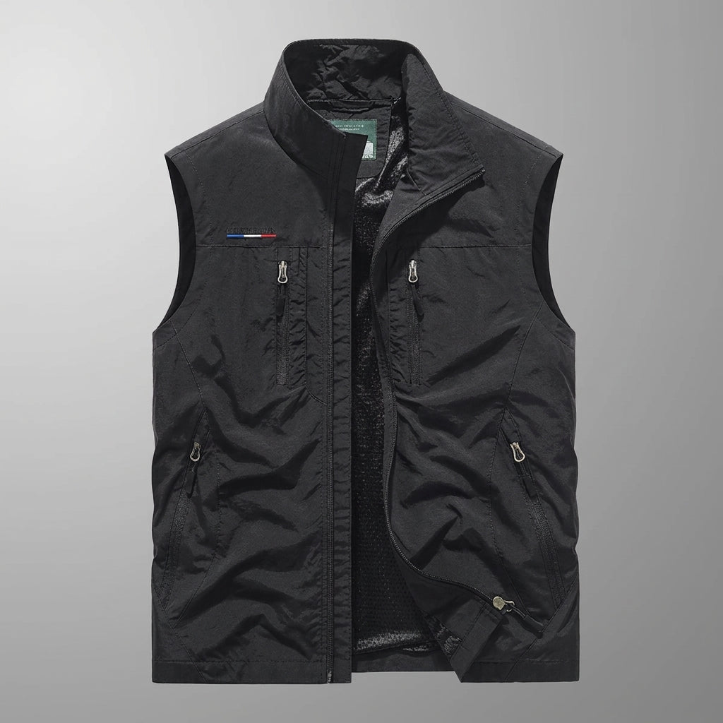 Men's Full Zip Utility Vest – Lightweight Multi-Pocket Design for Outdoor Activities - We are MFEO