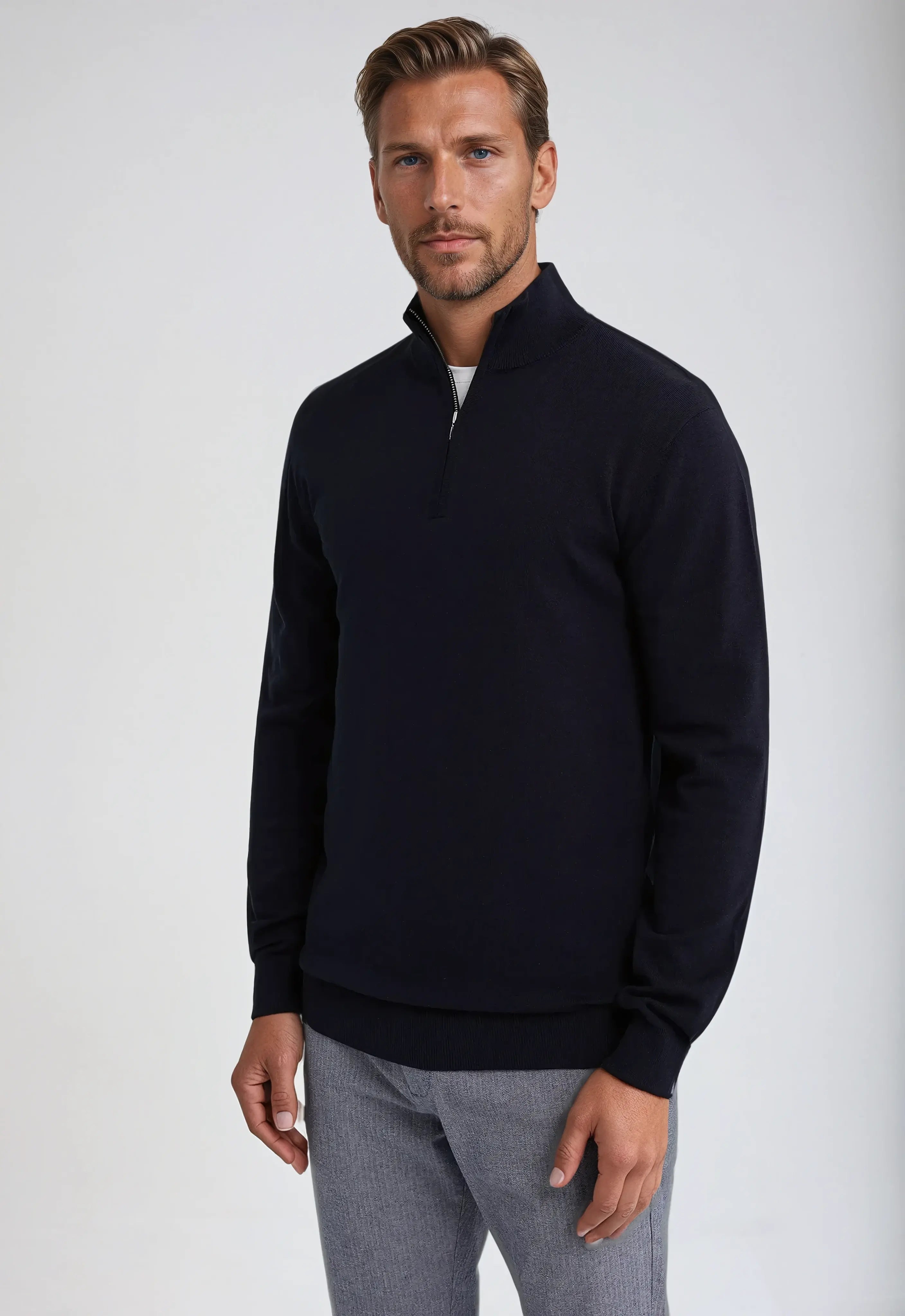 Men's Half Zip Sweatshirt – Classic Style - We are MFEO
