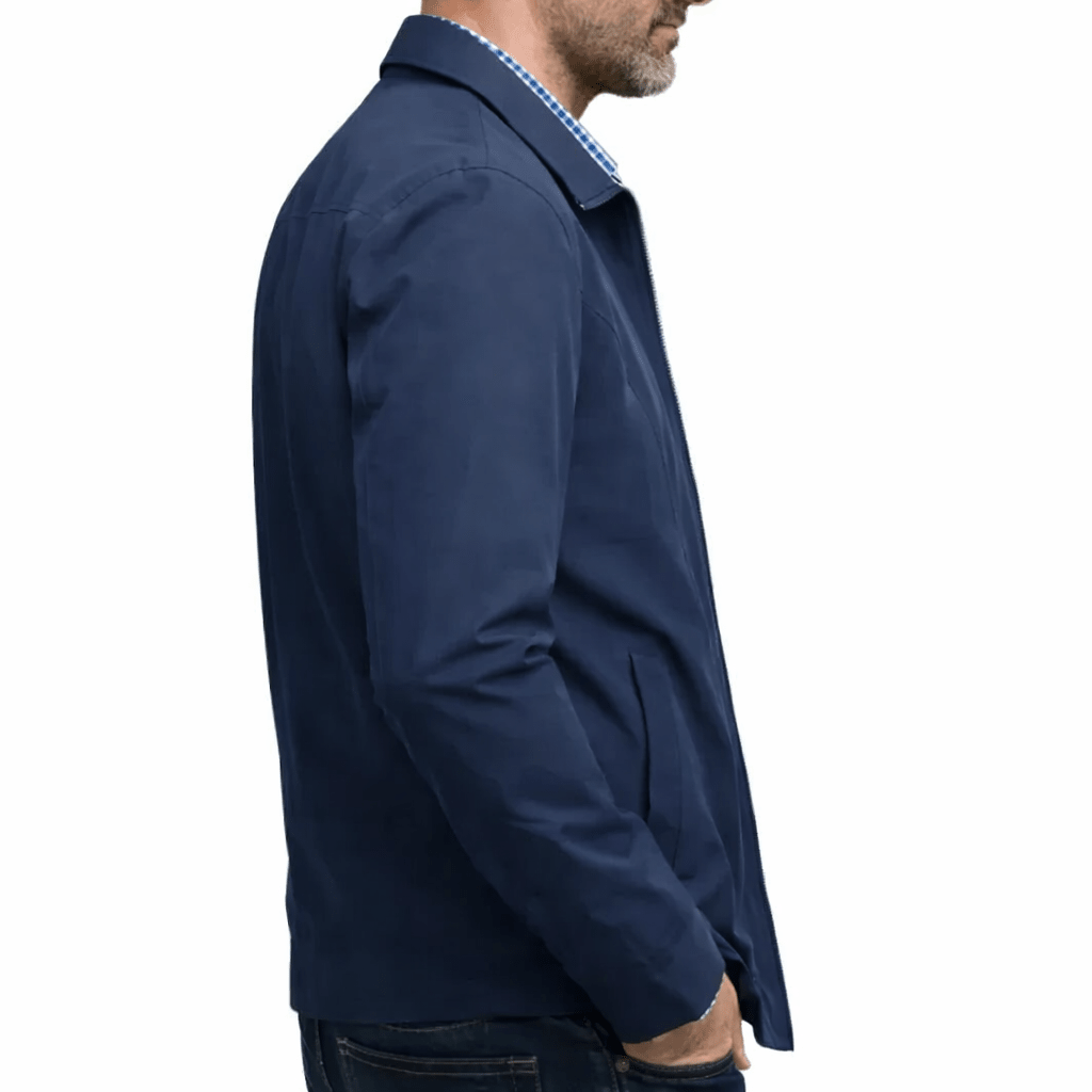 Men's Harrington Jacket with Zip Front – Classic Smart-Casual Style for Layering - We are MFEO