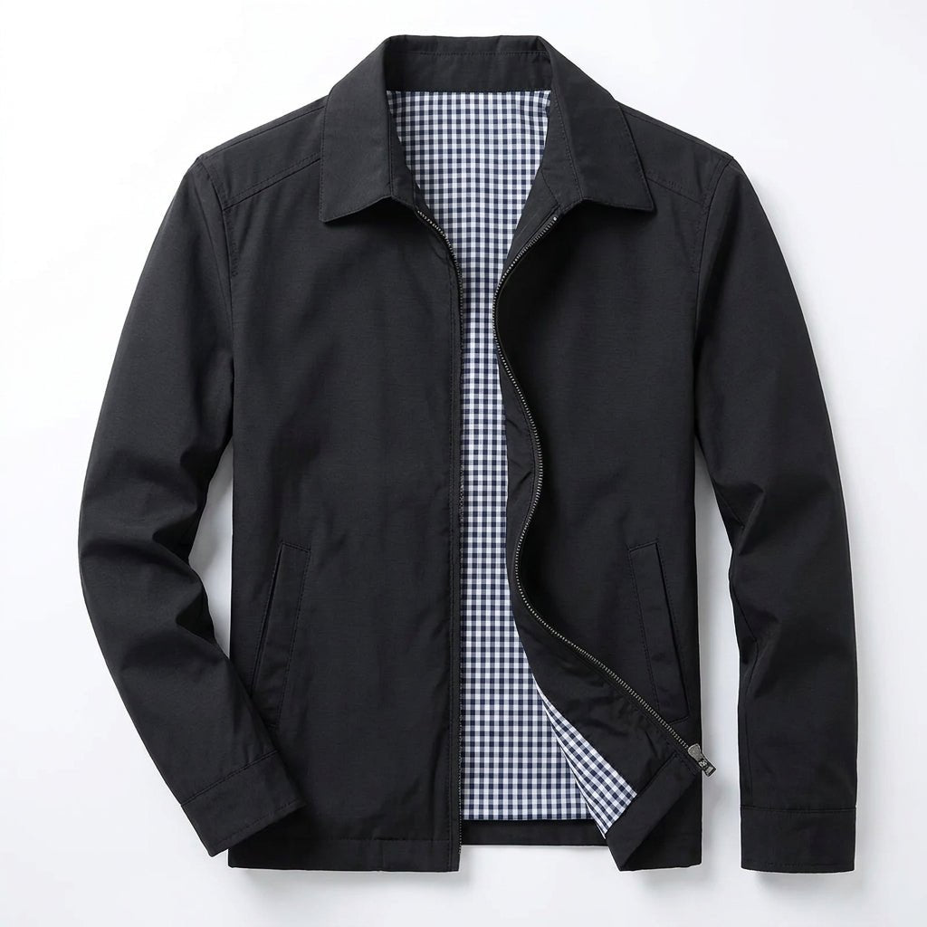 Men's Harrington Jacket with Zip Front – Classic Smart-Casual Style for Layering - We are MFEO