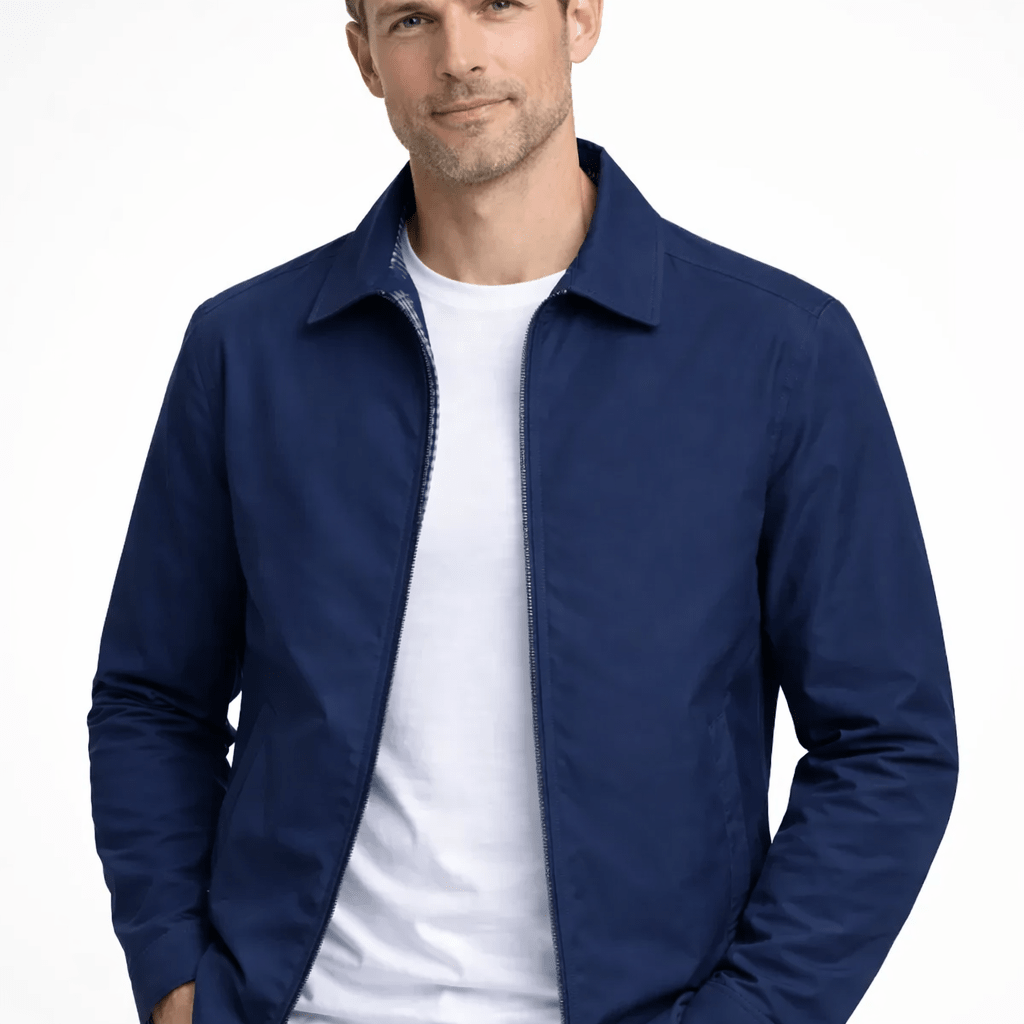 Men's Harrington Jacket with Zip Front – Classic Smart-Casual Style for Layering - We are MFEO