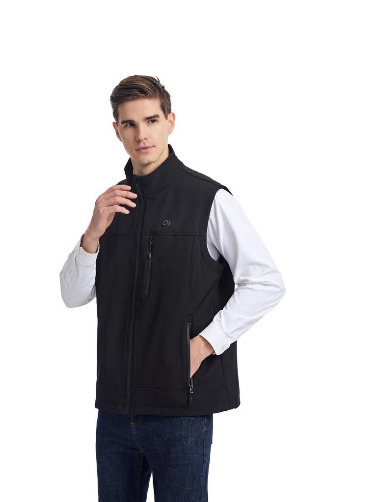 Men's Heated Vest - Adjustable Heat Settings, Zip Front, Stand Collar for Cold Weather - We are MFEO