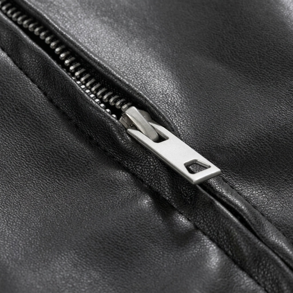 Men's Leather Bomber Jacket – Oversized Fit for Casual Streetwear Style - We are MFEO