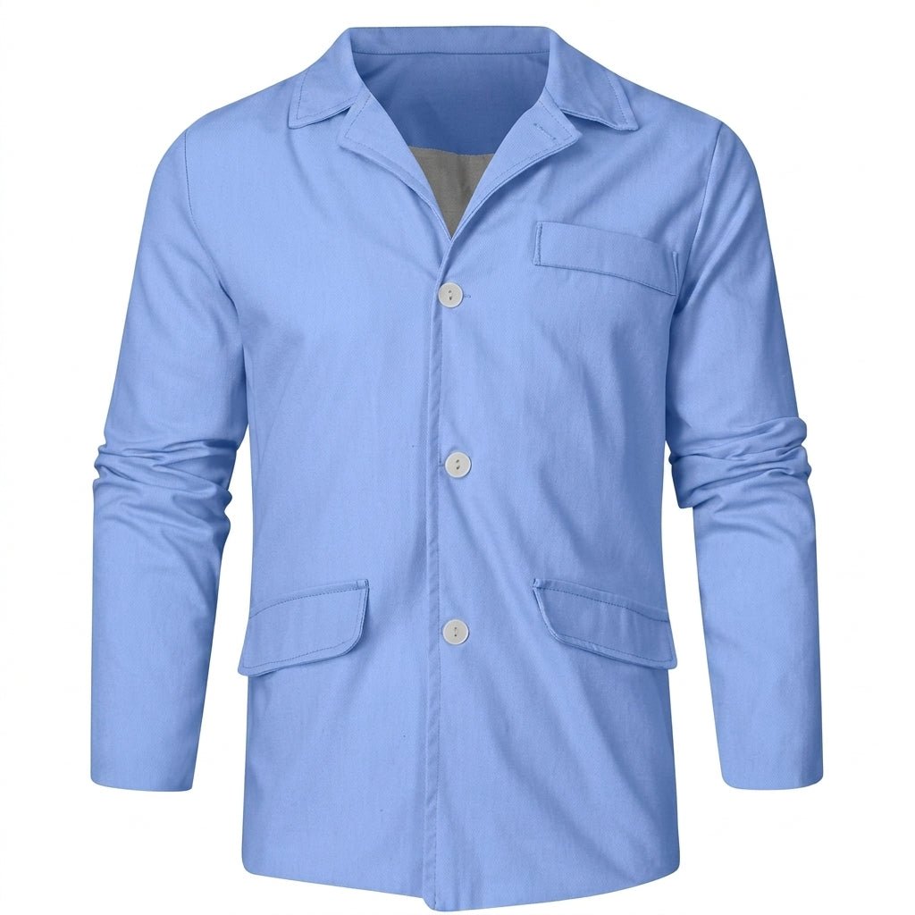 Men's Linen Blazer Jacket – Breathable Relaxed Fit for Casual Spring and Summer Outings - We are MFEO
