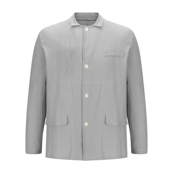 Men's Linen Blazer Jacket – Breathable Relaxed Fit for Casual Spring and Summer Outings - We are MFEO