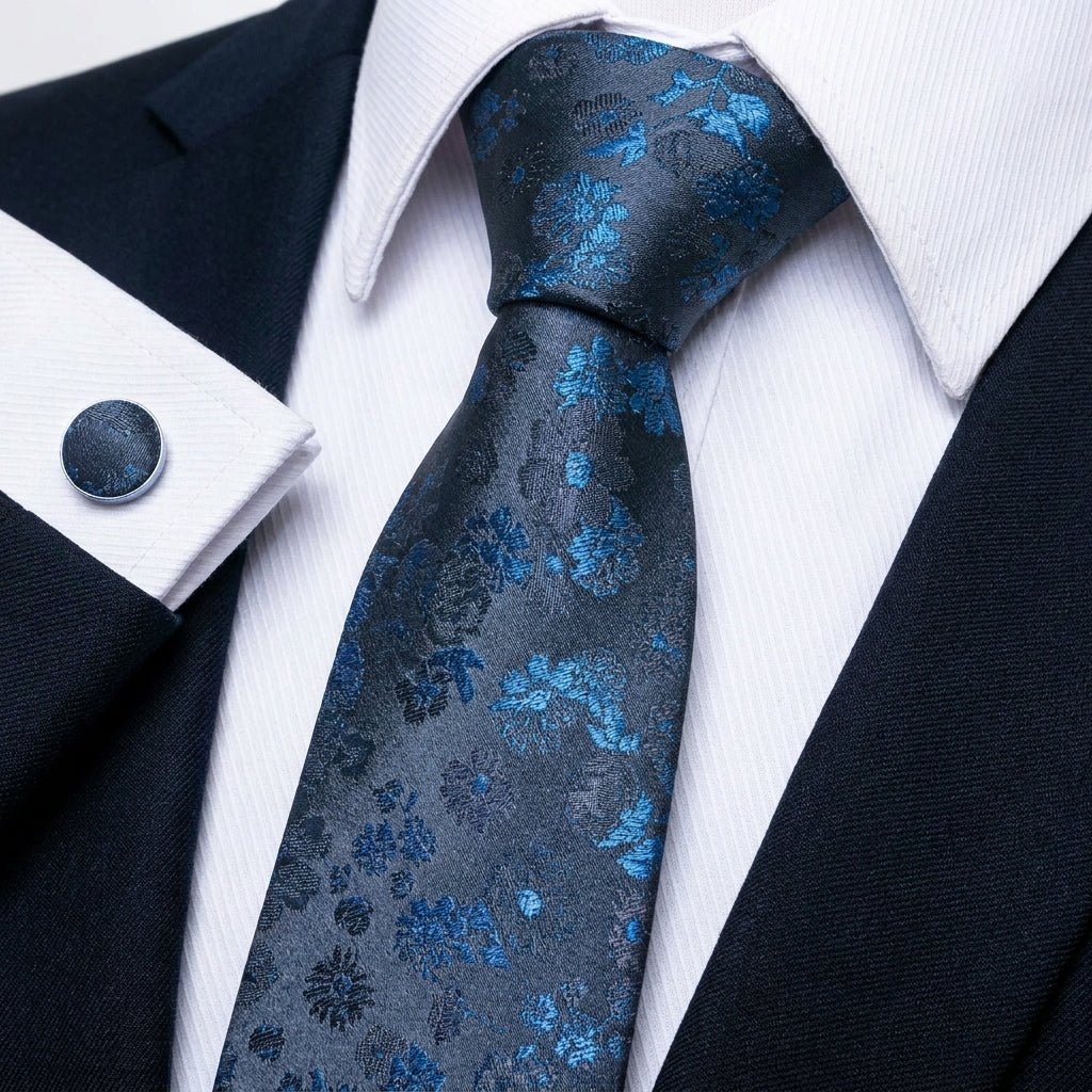 Men's Neckties with Pocket Square – Assorted Styles for Formal Events and Black Tie - We are MFEO