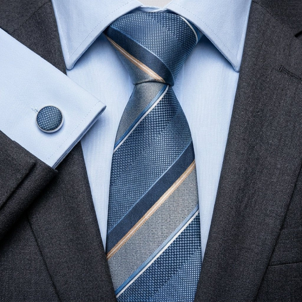 Men's Neckties with Pocket Square – Assorted Styles for Formal Events and Black Tie - We are MFEO