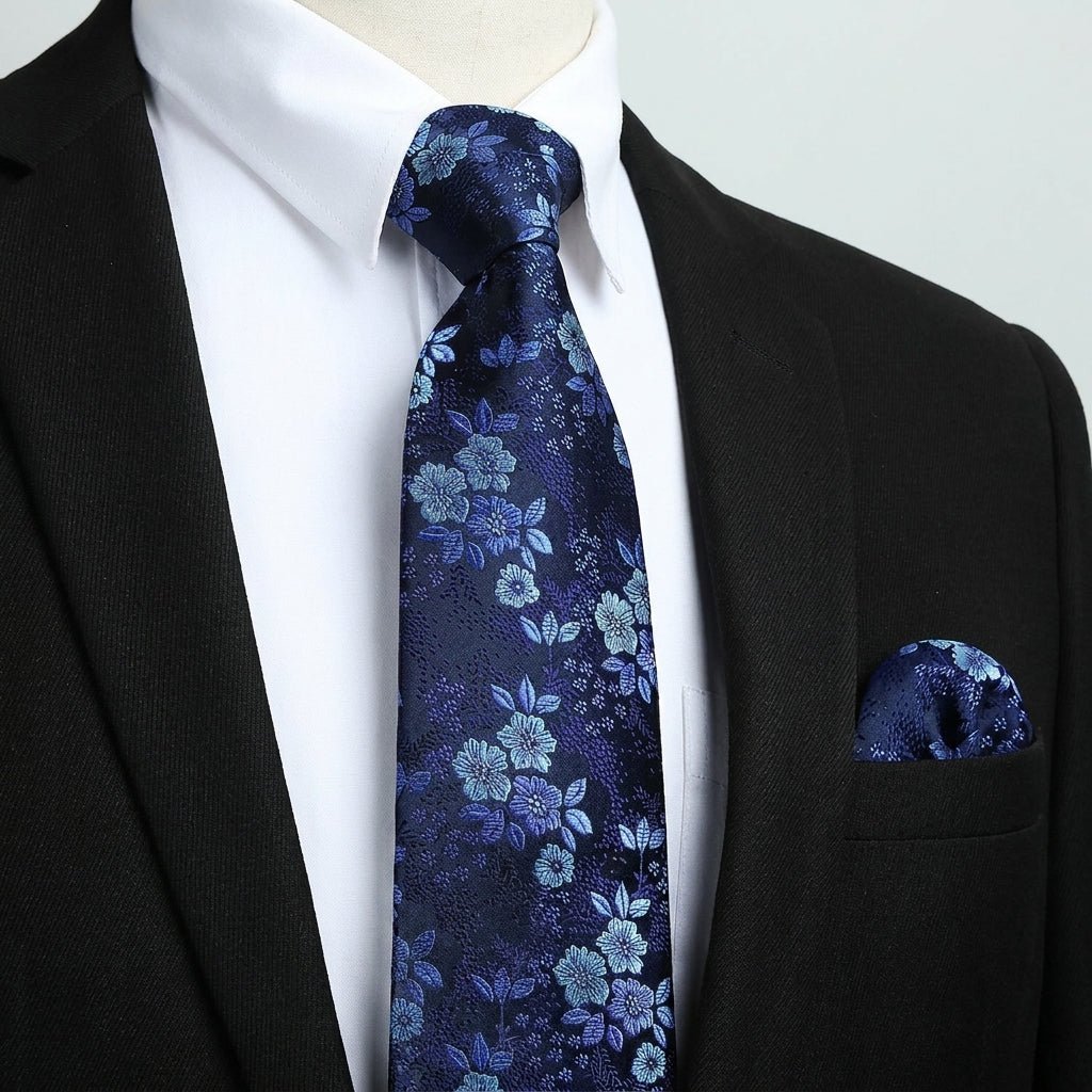 Men's Neckties with Pocket Square – Assorted Styles for Formal Events and Black Tie - We are MFEO