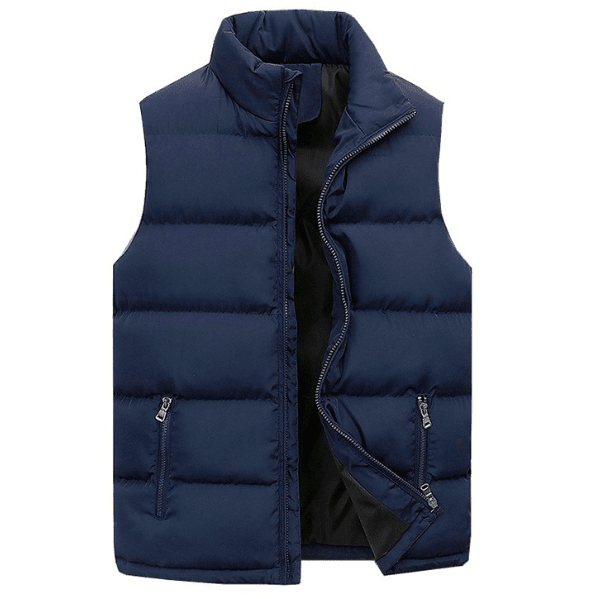 Men's Padded Gilet for Autumn – Zip Fastening, High Collar, Casual Wear - We are MFEO