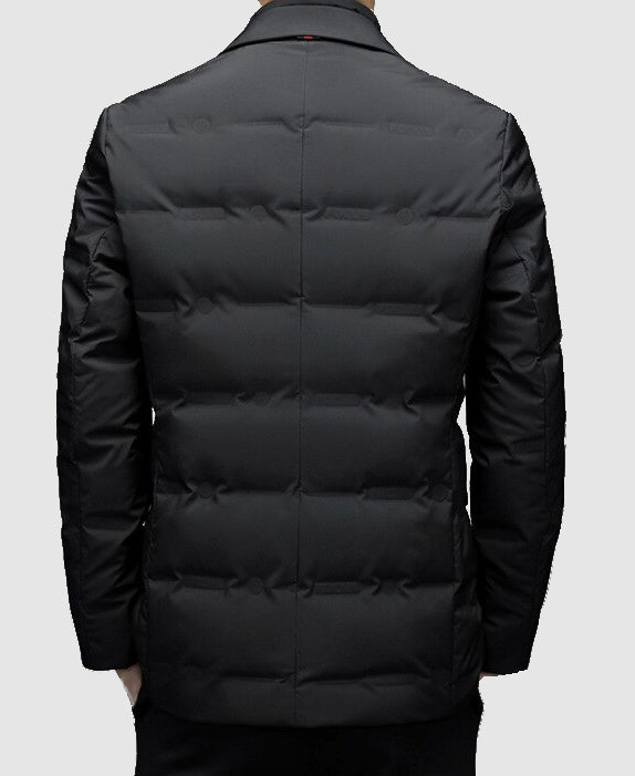 Men's Padded Jacket for Winter – Tailored Smart Casual Outerwear with Notch Lapels - We are MFEO