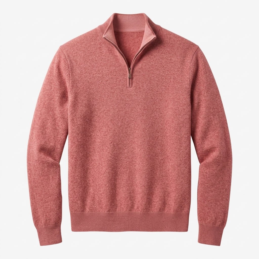 Men's Quarter Zip Sweater – Comfortable Long Sleeve Design for Casual Wear - We are MFEO