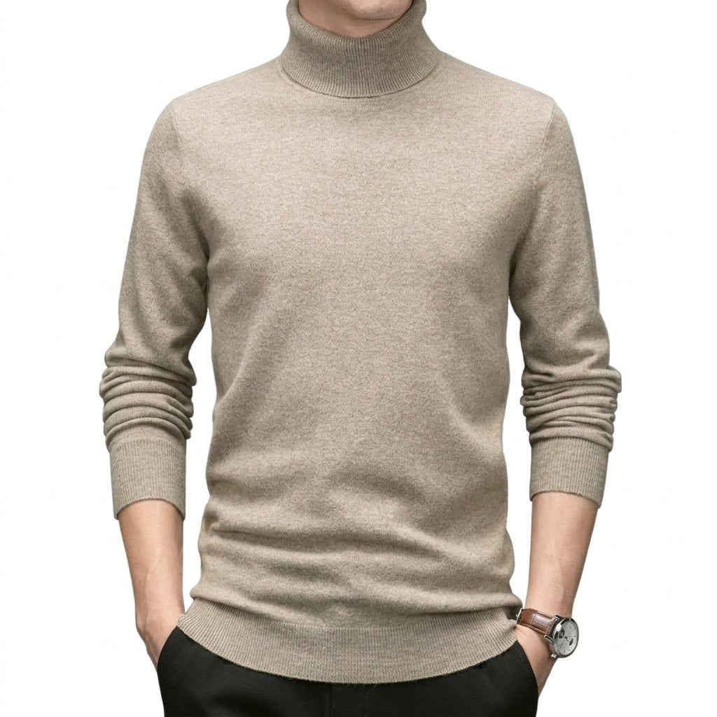 Men's Turtleneck Sweater – Slim Fit Cashmere for Autumn and Winter Smart Casual Wear - We are MFEO
