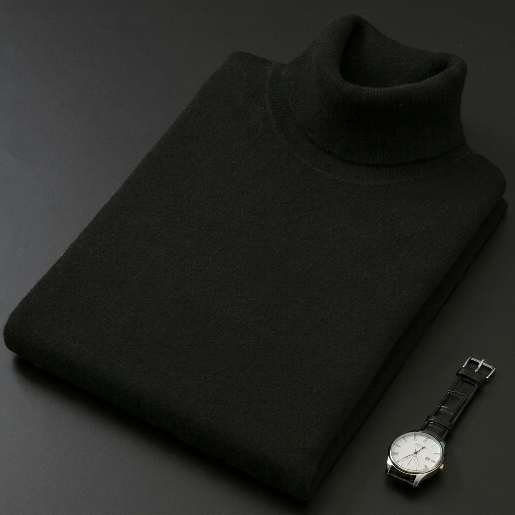 Men's Turtleneck Sweater – Slim Fit Cashmere for Autumn and Winter Smart Casual Wear - We are MFEO