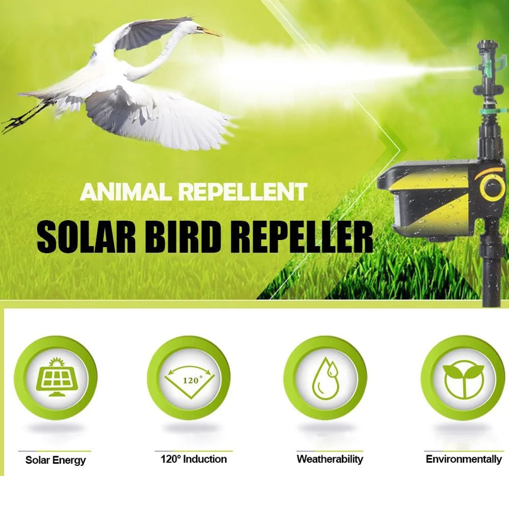 Motion Activated Garden Sprinkler – Solar Powered with Adjustable Range for Animal Deterrent - We are MFEO