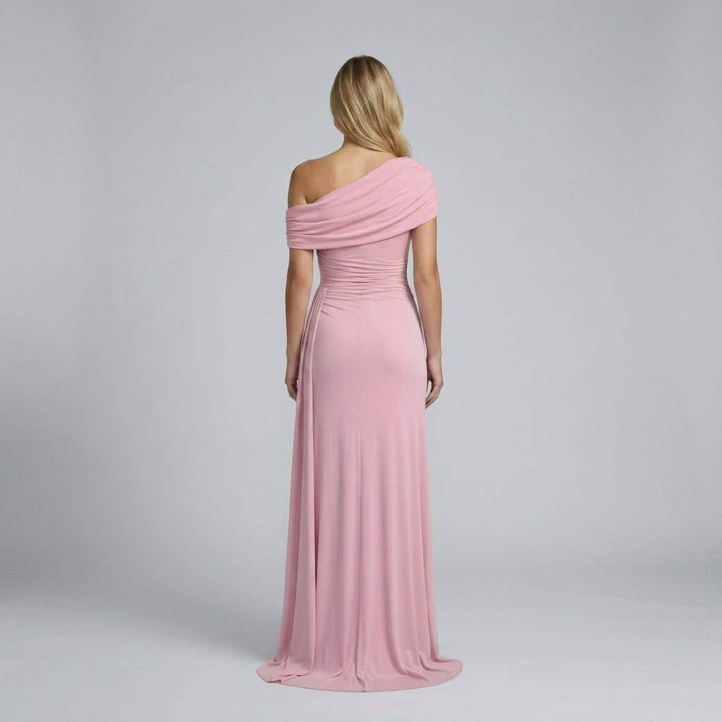 Off Shoulder Maxi Dress – Ruched Waist for Formal Occasions and Special Events - We are MFEO
