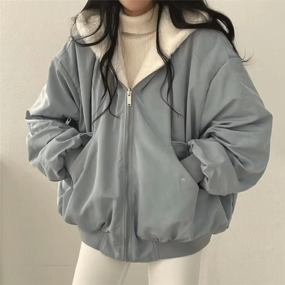 Oversized Zip Hoodie for Women – Reversible Design - We are MFEO