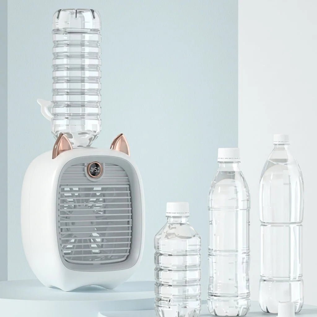 Portable Misting Fan – Battery Powered Personal USB Fan with Adjustable Airflow for Travel - We are MFEO