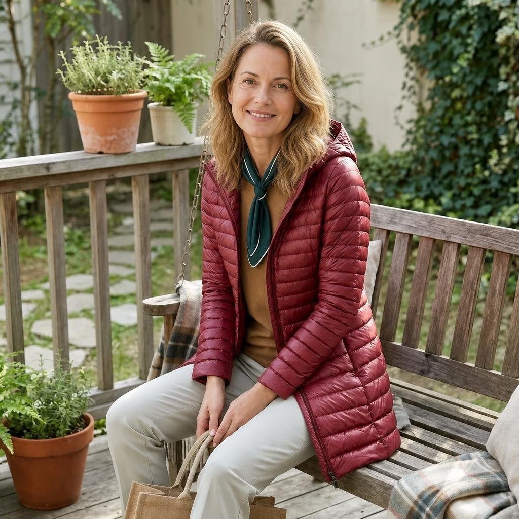 Puffer Jacket for Women – Long Hooded Quilted Design for Winter - We are MFEO