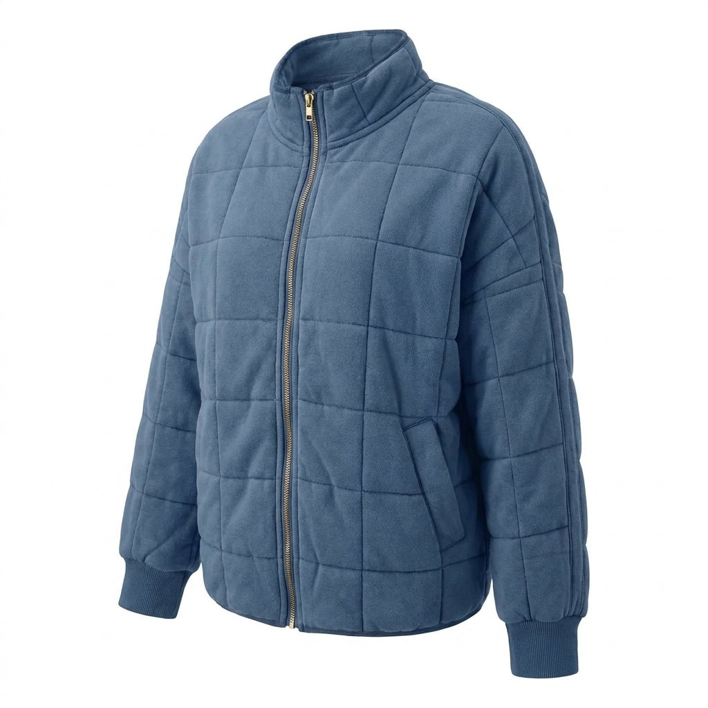 Quilted Jacket for Women – Oversized Lightweight Winter Coat for Cold Weather - We are MFEO