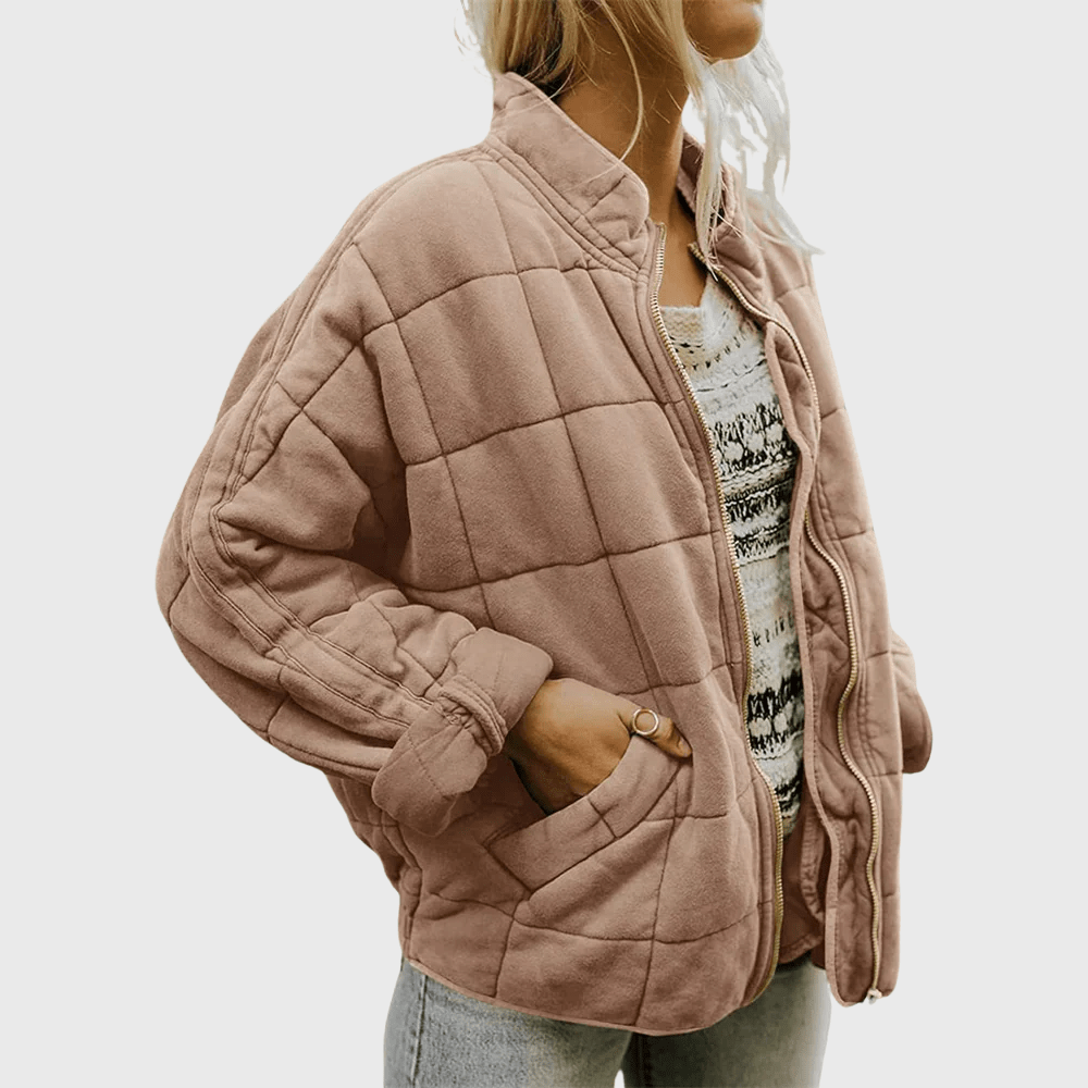 Quilted Jacket for Women – Oversized Lightweight Winter Coat for Cold Weather - We are MFEO