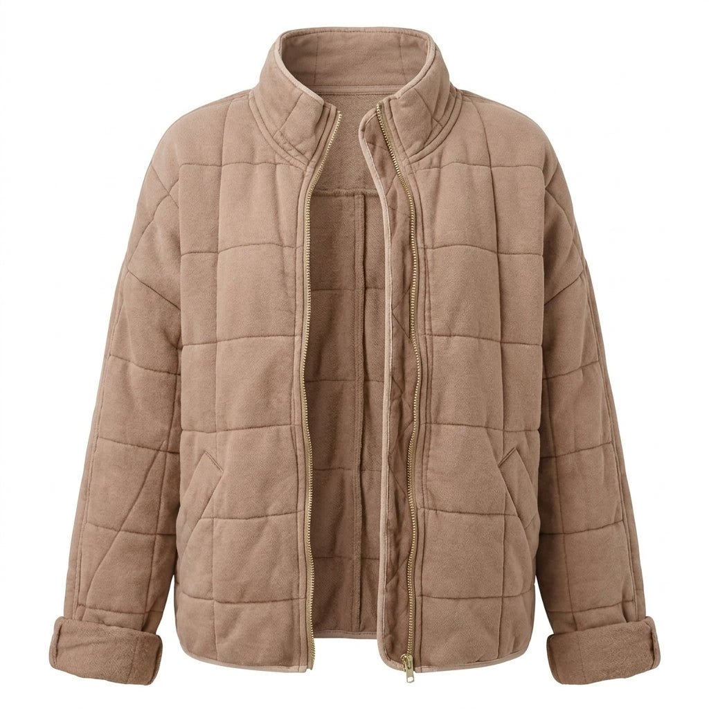Quilted Jacket for Women – Oversized Lightweight Winter Coat for Cold Weather - We are MFEO