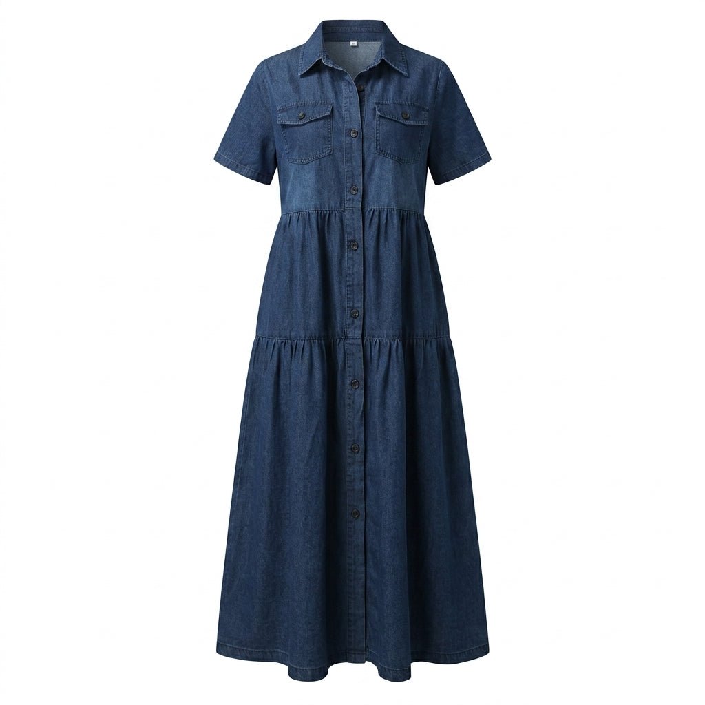Soft Denim Summer Dress – Lightweight, Relaxed Fit - We are MFEO
