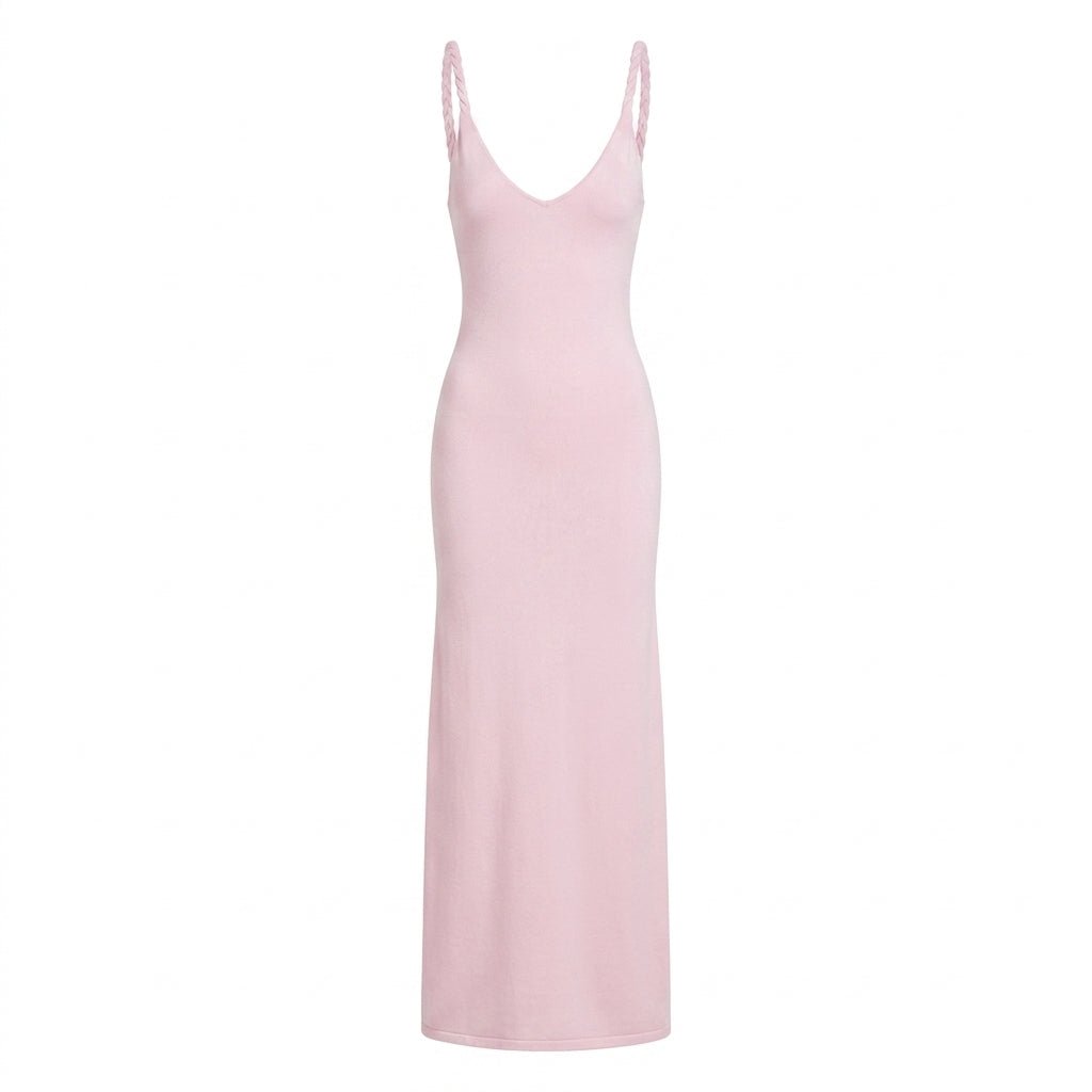Soft Maxi Dress – Slim Fit with Twisted Straps for Summer and Cocktail Events - We are MFEO