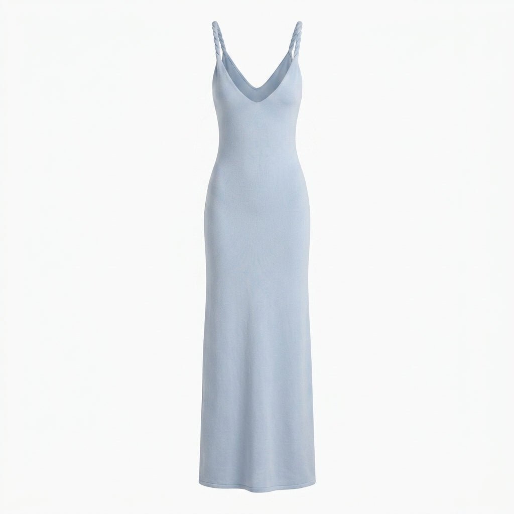 Soft Maxi Dress – Slim Fit with Twisted Straps for Summer and Cocktail Events - We are MFEO