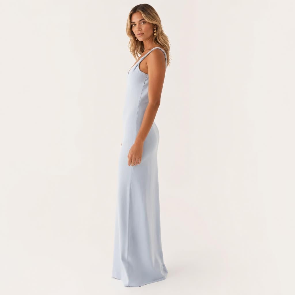 Soft Maxi Dress – Slim Fit with Twisted Straps for Summer and Cocktail Events - We are MFEO