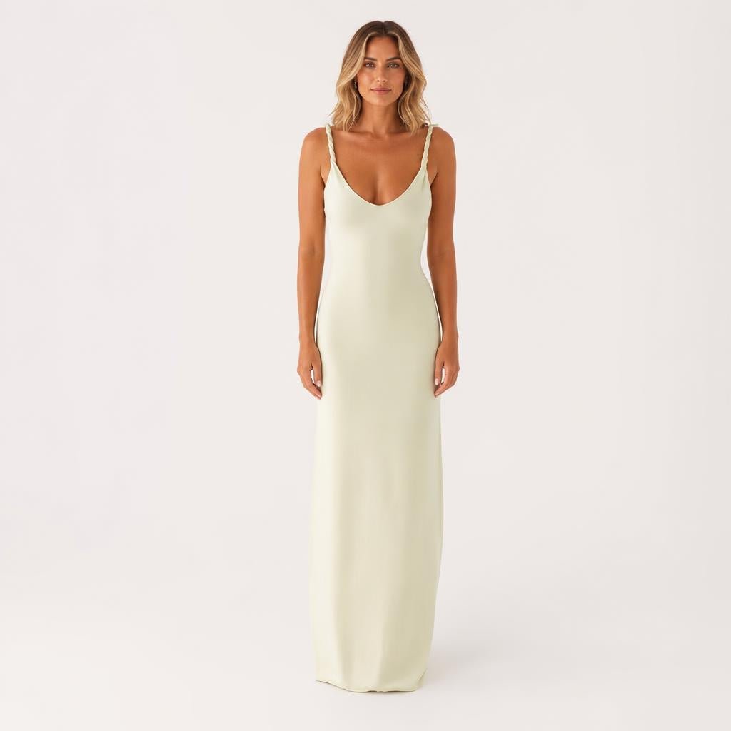 Soft Maxi Dress – Slim Fit with Twisted Straps for Summer and Cocktail Events - We are MFEO
