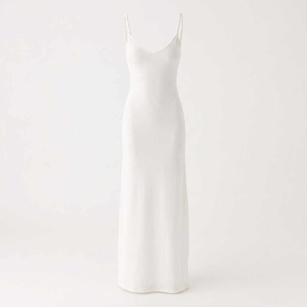 Soft Maxi Dress – Slim Fit with Twisted Straps for Summer and Cocktail Events - We are MFEO