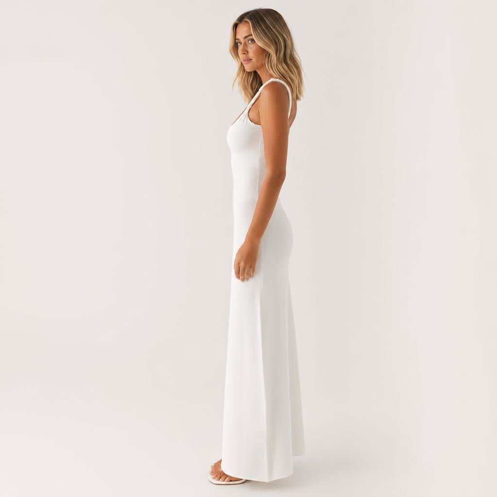 Soft Maxi Dress – Slim Fit with Twisted Straps for Summer and Cocktail Events - We are MFEO