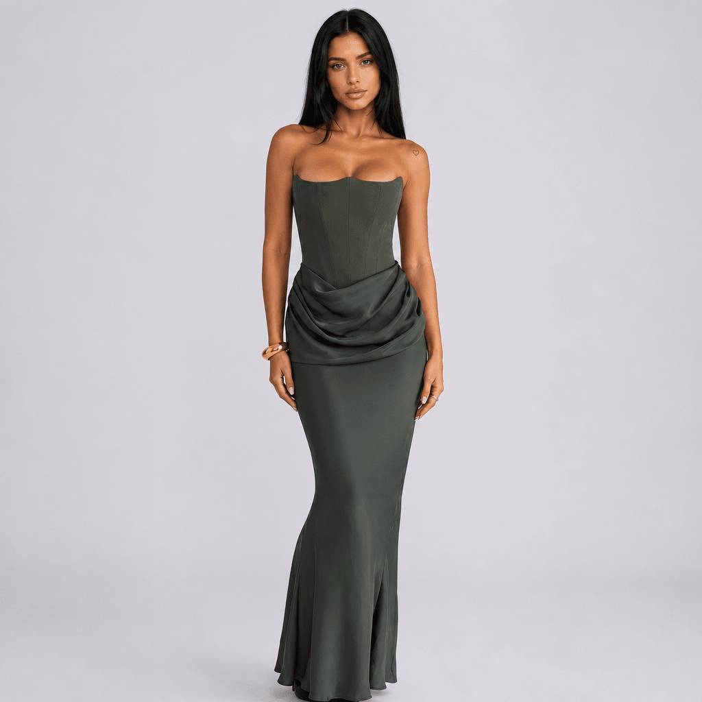 Strapless Maxi Dress – Comfortable Floor-Length Design for Formal Events - We are MFEO