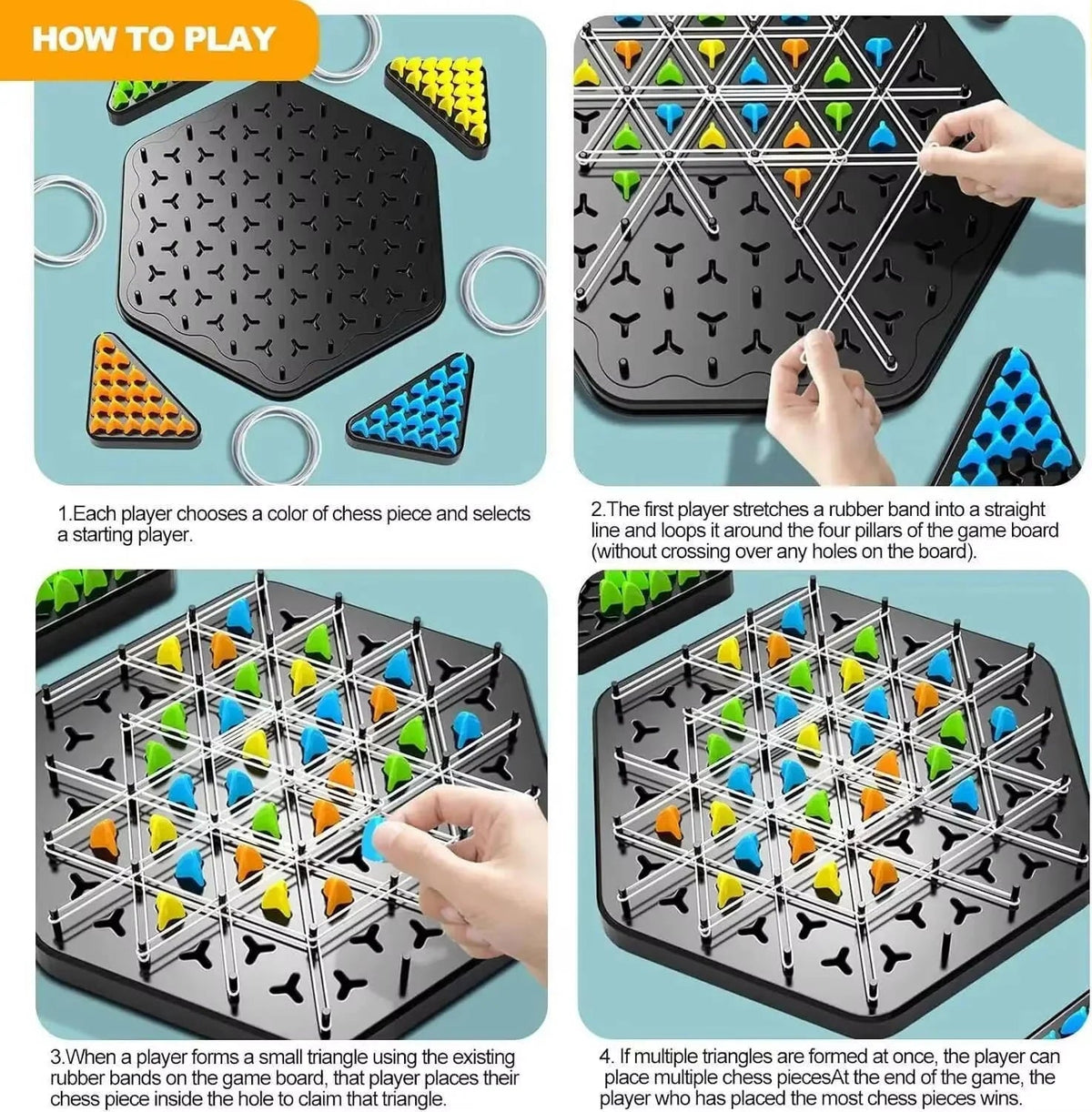 Strategy Board Game for Kids – Educational Triangle Formation Puzzle for Family Fun - We are MFEO