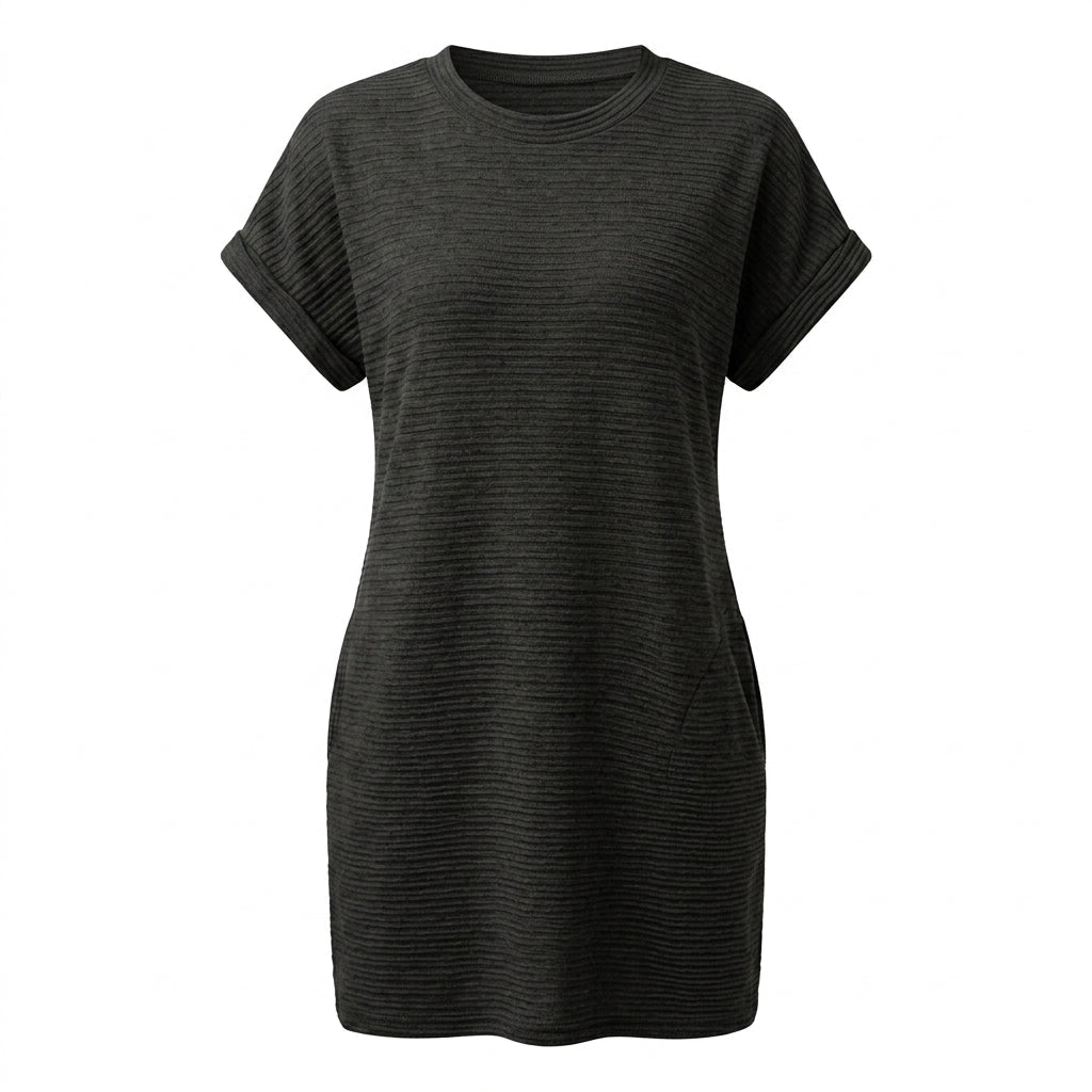Summer T-Shirt Dress with Pockets – Casual Mini Dress for Warm Weather - We are MFEO