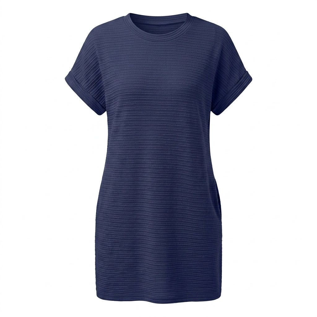 Summer T-Shirt Dress with Pockets – Casual Mini Dress for Warm Weather - We are MFEO