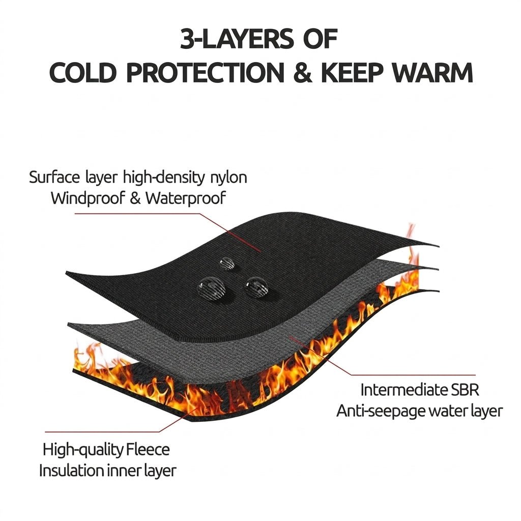 Thermal Gloves for Winter Cycling and Skiing – Unisex, Warm Fleece Lining, Touchscreen Compatible - We are MFEO