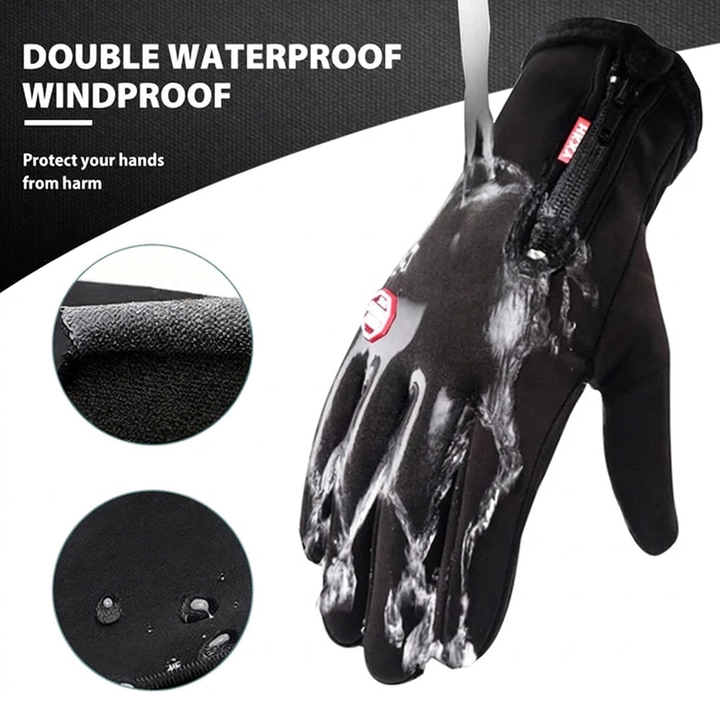 Thermal Gloves for Winter Cycling and Skiing – Unisex, Warm Fleece Lining, Touchscreen Compatible - We are MFEO