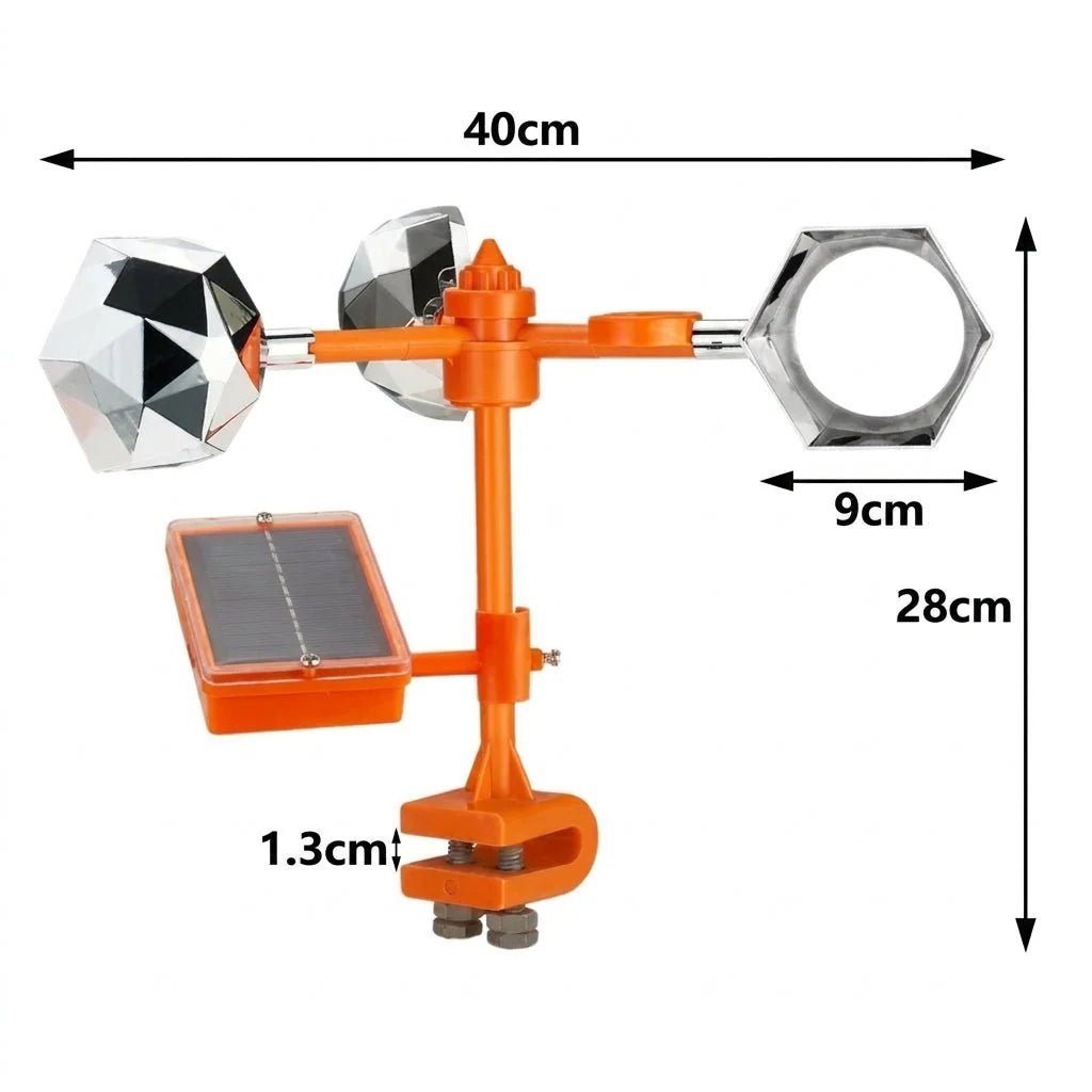Ultrasonic Bird Repeller with 360° Rotation – Solar Pigeon Deterrent for Garden Protection - We are MFEO
